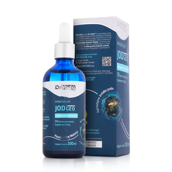 Dr Yoda – JOD JONOWY, PROMO – 8%, Mineralne Pierwiastki Śladowe, Najlepiej Przyswajalny Jod, Wegański, Krople 100 ml